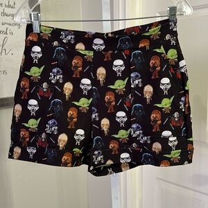 BlackMilk Star Wars cuffed shorts medium Galaxy Pop